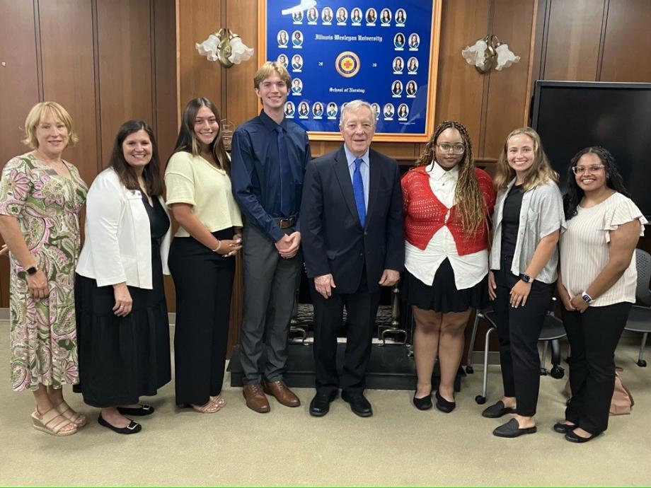 DURBIN JOINS ILLINOIS WESLEYAN UNIVERSITY FOR ROUNDTABLE DISCUSSION ON HEALTH CARE WORKFORCE SHORTAGE DURBIN JOINS ILLINOIS WESLEYAN UNIVERSITY FOR ROUNDTABLE DISCUSSION ON HEALTH CARE WORKFORCE SHORTAGE